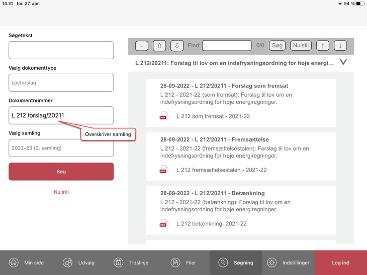 Fuld forkortelse soegning
